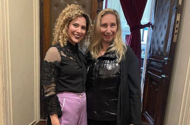 Karina Milei junto a Lourdes Arrieta. Karina Milei junto a Lourdes Arrieta.