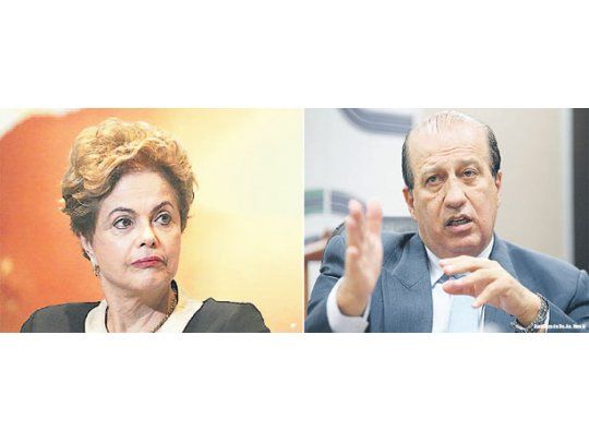Dilma Rousseff y el juez Augusto Nardes, el instructor de la causa contra la presidenta por supuesta manipulación de las cuentas públicas. Ese caso, conocido en Brasil como el de las pedaladas fiscales, es el mayor argumento para la apertura de un proceso de impeachment.
