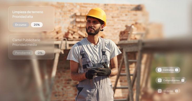 Un operario examina su labor. Una plataforma que integra gestión y presupuesto en proyectos inmobiliarios permite lograr una gestión eficiente de las obras en un contexto con alza de valores para edificar Un operario examina su labor. Una plataforma que integra gestión y presupuesto en proyectos inmobiliarios permite lograr una gestión eficiente de las obras en un contexto con alza de valores para edificar