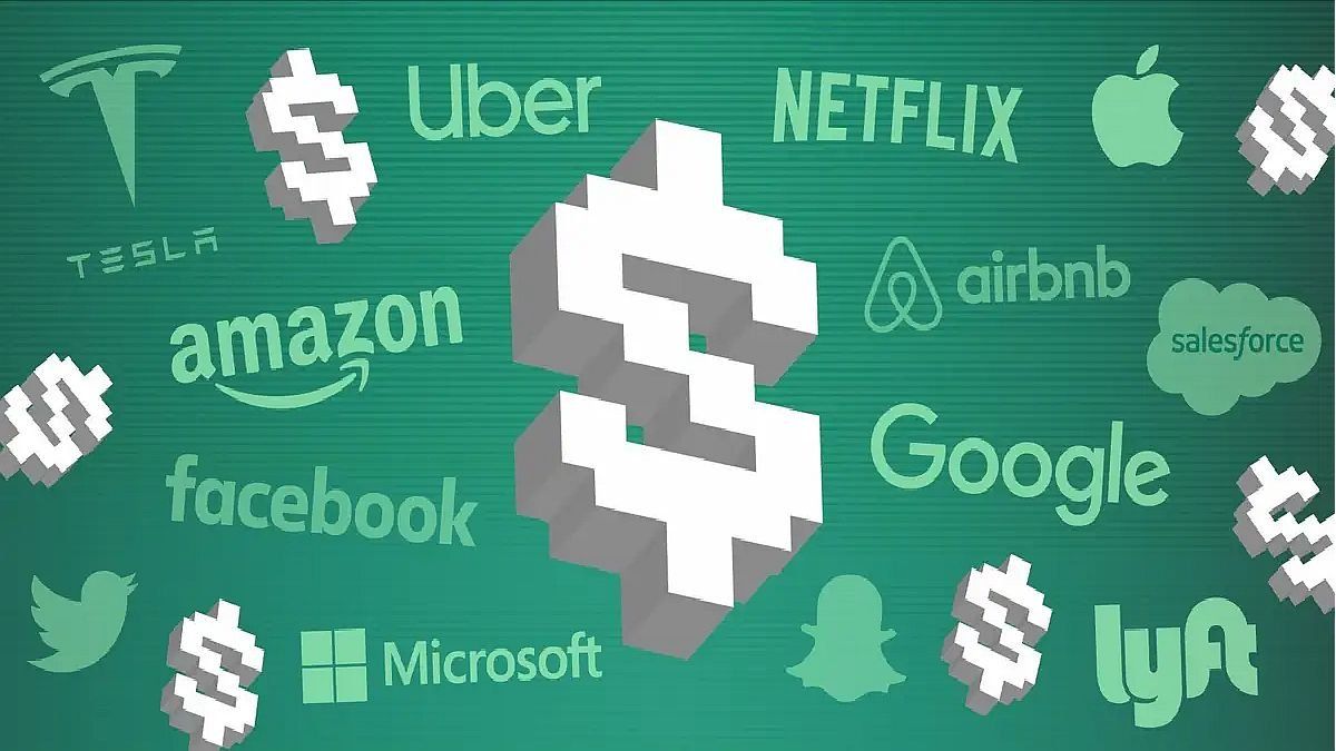 How were the balance sheets of three of the main technology companies