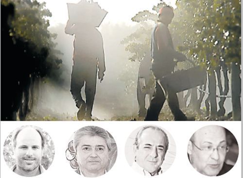 Guillermo Barzi, Mauro Sosa, Walter Bressia y Sergio Villanueva