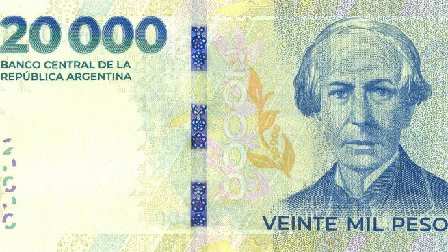 El nuevo billete de $20.000