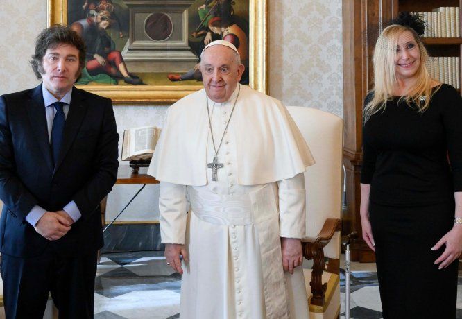 Javier Milei se reunió con el papa Francisco.