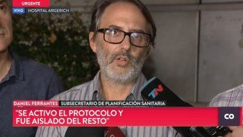 Conferencia de prensa por la muerte del paciente con coronavirus