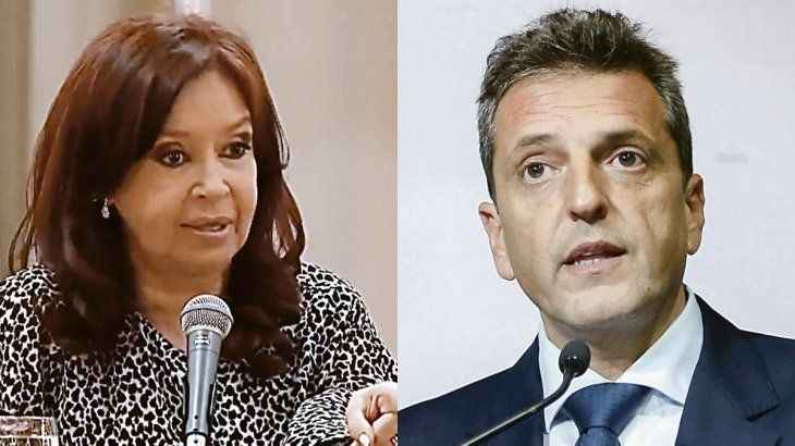 Cristina de Kirchner y Sergio Massa