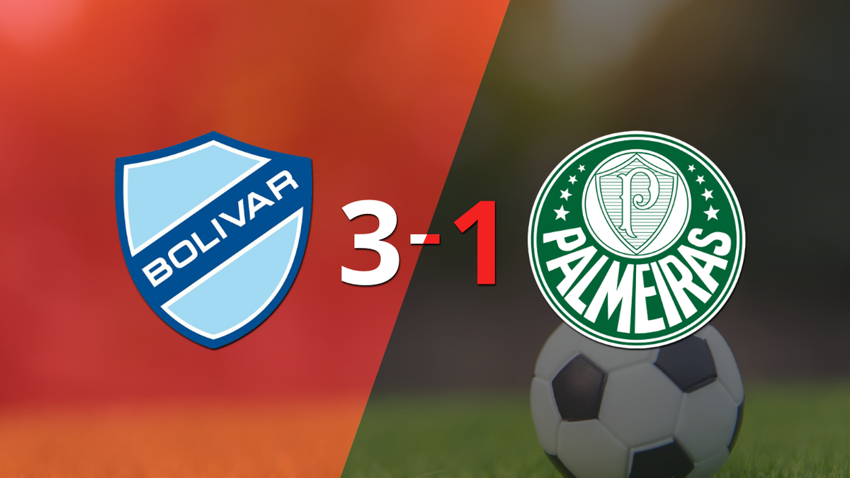 Bolívar logró una victoria sólida ante Palmeiras por 3 a 1