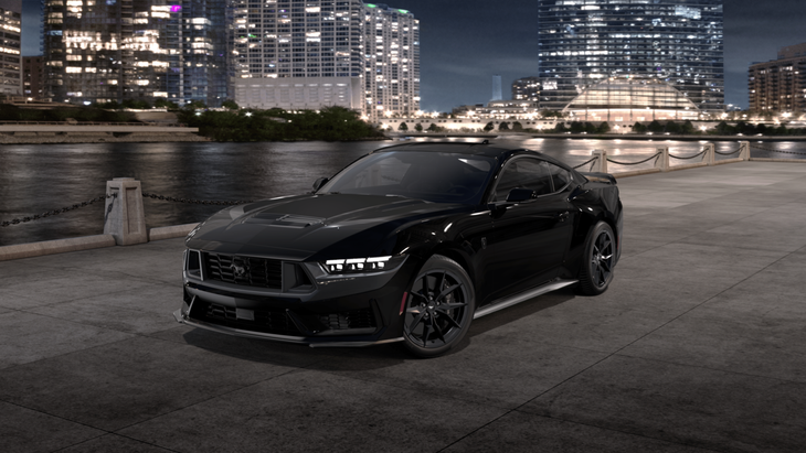 In outdoor design, it maintains classic Mustang proportions, it incorporates dark grill, Full LED optics, 19 -inch wheels, rear wing and double exhaust system.