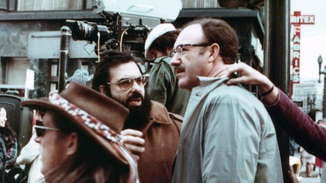 Coppola y Hackman en el set de The Conversation.