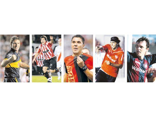 Martín Palermo (209 goles). José Luis Calderón (137 goles). Esteban Fuertes (135 goles). Andrés Silvera (96 goles). Bernardo Romeo (78 goles).