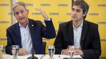 Andrés Ibarra y Adrián Pérez durante conferencia de prensa en el Correo.