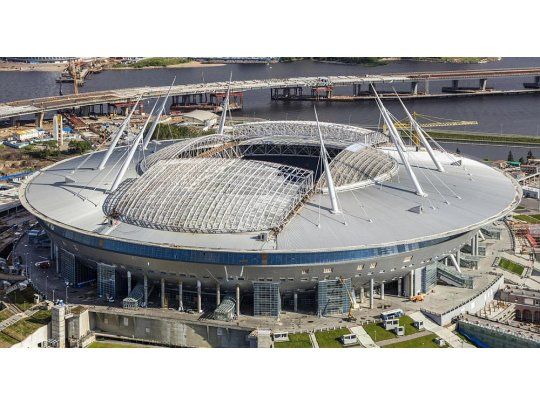 El estadio de San Petersburgo.