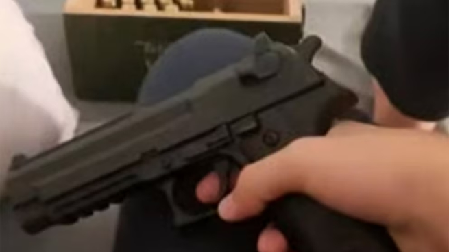 Alarma en un colegio de Recoleta: un alumno de 13 años publicó una foto con un arma.
