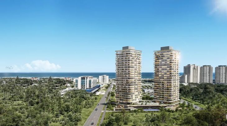 El complejo SLS Punta del Este contempla dos torres de 25 pisos. El complejo SLS Punta del Este contempla dos torres de 25 pisos.