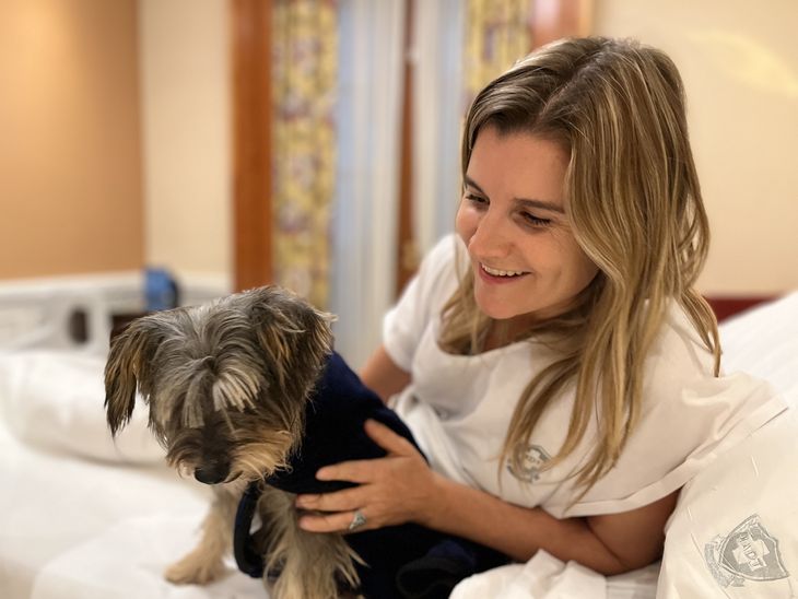 In the IADT, the reunions between patients and their dogs are already part of hospital routine.