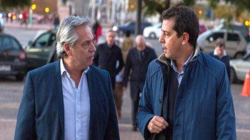 Alberto Fernández y Wado de Pedro.