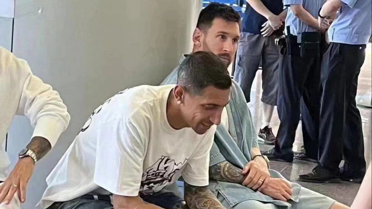 The particular and nostalgic setting with which Messi and Di María met again in China The particular and nostalgic setting with which Messi and Di María met again in China