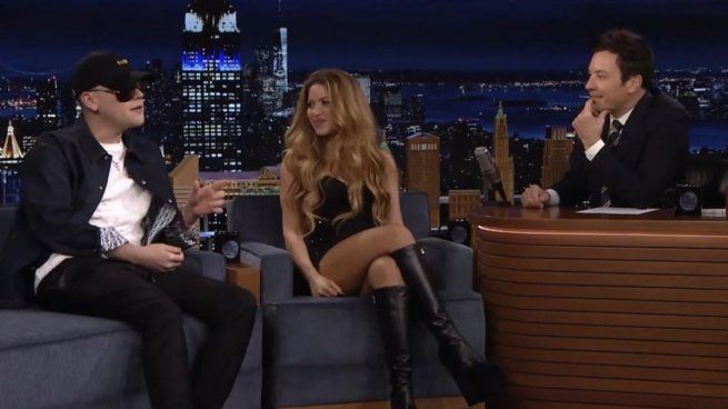Bizarrap, Shakira y Jimmy Fallon.