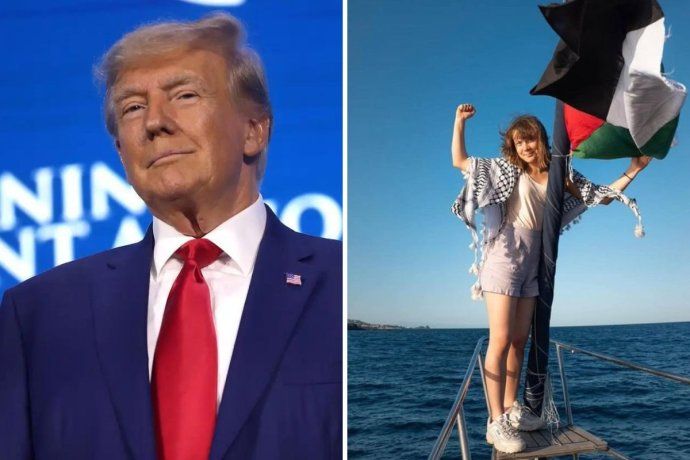 Donald Trump también cruzó a Greta Thunberg por su viaje a Gaza para llevar ayuda humanitaria. Donald Trump también cruzó a Greta Thunberg por su viaje a Gaza para llevar ayuda humanitaria.