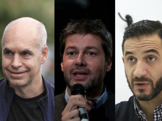 Rodríguez Larreta, Lammens y Tombolini se medirán en las PASO se este domingo.&nbsp;