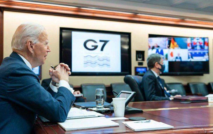 Joe Biden se contactó con el G7 para tomar medidas por el ataque de Rusia a Ucrania