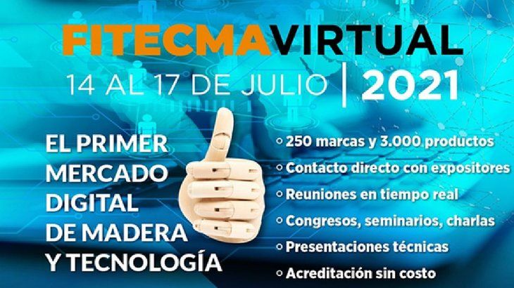 Confiar, organizador del FITECMA VIRTUAL, es un consejo creado por las cámaras AFCP, AFoA, ASORA y FAIMA, representa a toda la cadena foresto industrial, desde la actividad forestal hasta el agregado de valor en todas sus formas.  