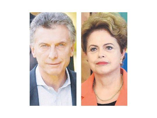 Mauricio Macri y Dilma Rousseff