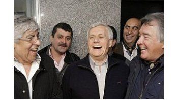 Hugo Moyano, Antonio Caló y Luis Barrionuevo