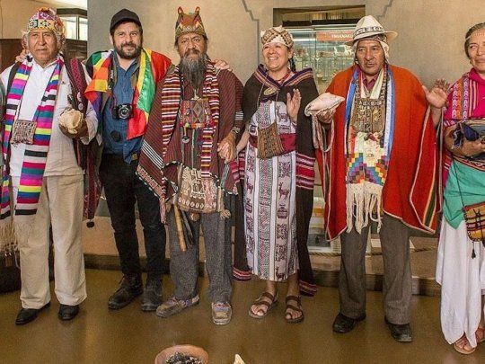 Representantes de comunidades originarias organizaron una ceremonia en el Museo de La Plata.