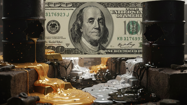 La venta masiva en los mercados de materias primas, liderada por el derrumbe del oro y la plata, reforzó el sesgo negativo del petróleo