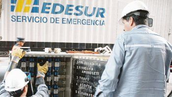 en rojo. Edesur destacó que el aumento del consumo residencial no llegó a compensar la fuerte caída entre empresas medianas y grandes.