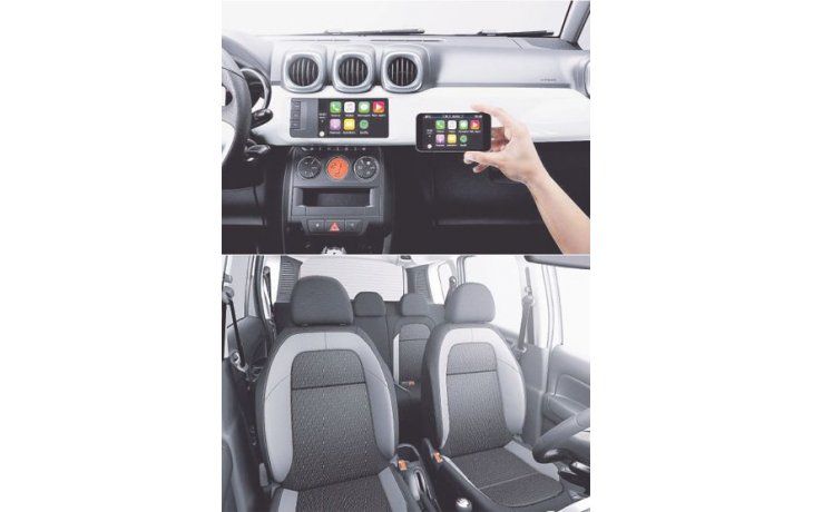 ámbito.com | La nueva función Mirrorscreen de la pantalla multimedia de siete pulgadas permite replicar en el auto las aplicaciones del teléfono celular. También en el interior, el C3 Aircross incorporó una nueva plancha de instrumentos y los tapizados Ipanema para la