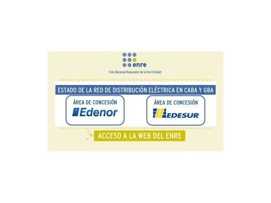 Enterate si en tu barrio habrá cortes de luz