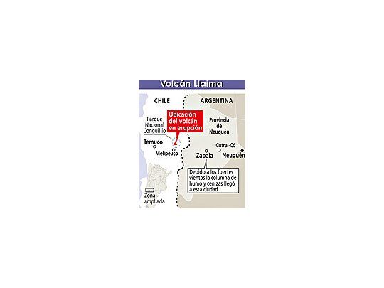 Alerta en centros de esquí por la erupción de otro volcán
