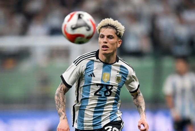 Garnacho, debut in the Argentine team