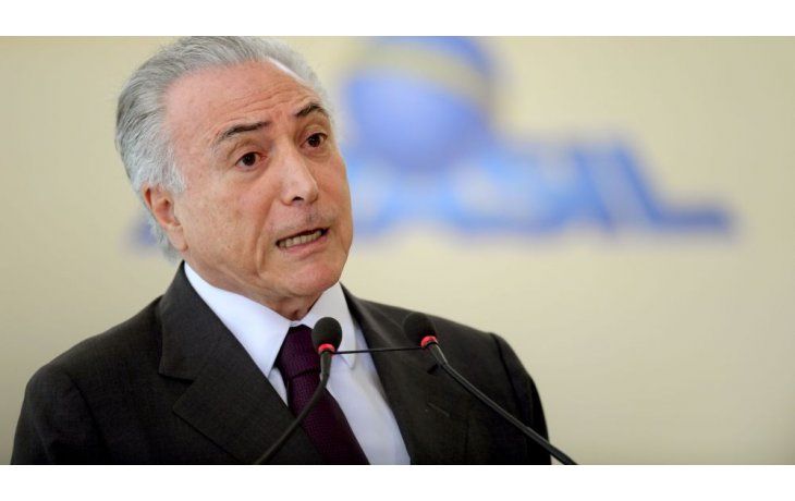 Michel Temer, presidente de Brasil.