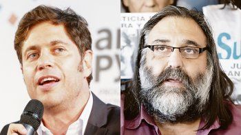 Axel Kicillof y Roberto Baradel