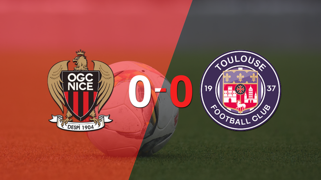 Nice y Toulouse igualaron sin goles en el marcador