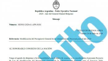 ámbito.com | Ampliacion presupuesto 2020 captura