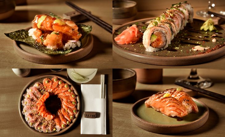 The chefs prepare each piece in front of the client's eyes.
