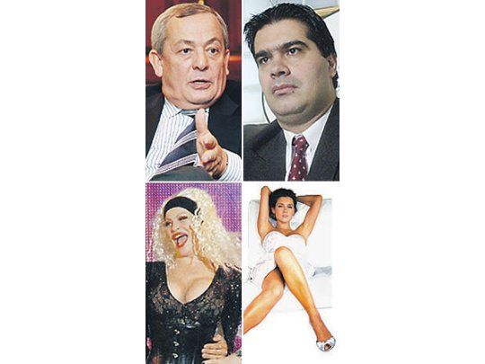De arriba a abajo y de izquierda a derecha: el lobbystaCarlos Solchaga y Jorge Capitanichverborrágico. Silvia Süller, modesta parael rating y la edad. Pampita,en mediodel escándalopor sudivorcio,dejó unafrase parael recuerdoque no dejabienparado asu ex.