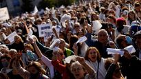 madrid salio a las calles para manifestarse a favor de la salud publica