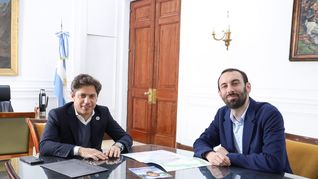 Axel Kicillof y Damián Selci.