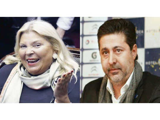 Elisa Carrió y Daniel Angelici