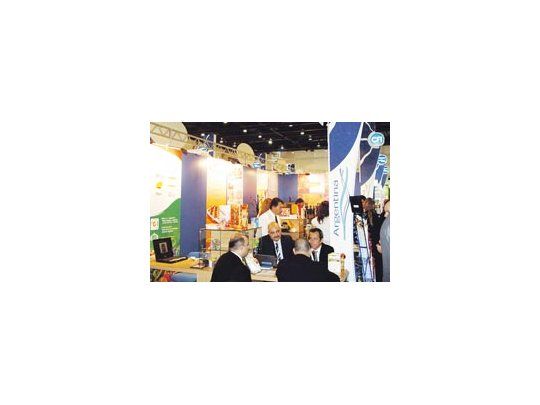 El stand del CFI en Gulfood 2009 en Dubai, Emiratos Árabes Unidos.