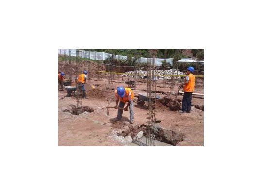 La construcción cayó en la medición interanual.