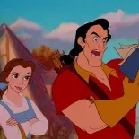 Gatón en la cinta animada de La Bella y la Bestia. Gatón en la cinta animada de La Bella y la Bestia.