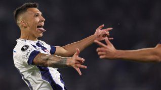 Le sacó la lengua. Talleres derrotó a San Pablo en su inicio de la Copa Libertadores.&nbsp;