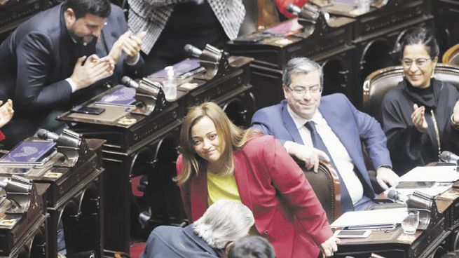 Diputados oficialistas respaldaron a Cristina de Kirchner.