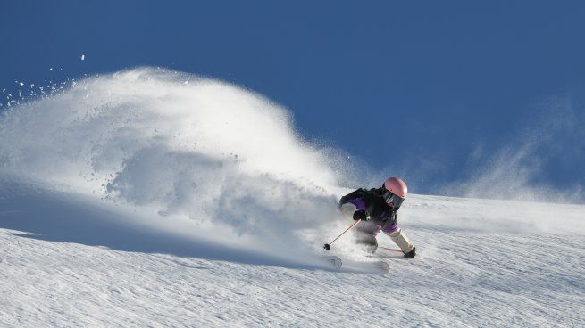 Mora Capellani, esquiadora de Quik, destacó con sus rasgadas.
