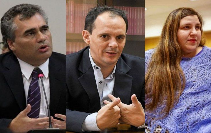 Alejandro Vanoli, Fausto Spotorno y Eva Sacco.